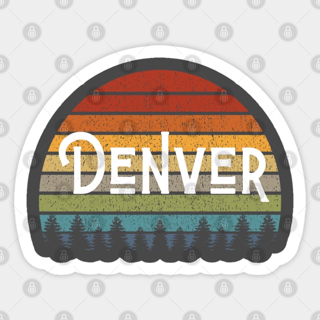 Denver Colorado Mile High State Pride Souvenir Sticker by Hopscotch Shop Gifts